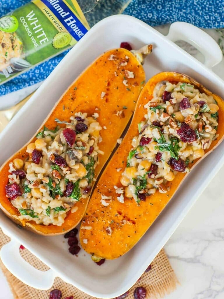 Stuffed Butternut Squash with Risotto - Tatyanas Everyday Food